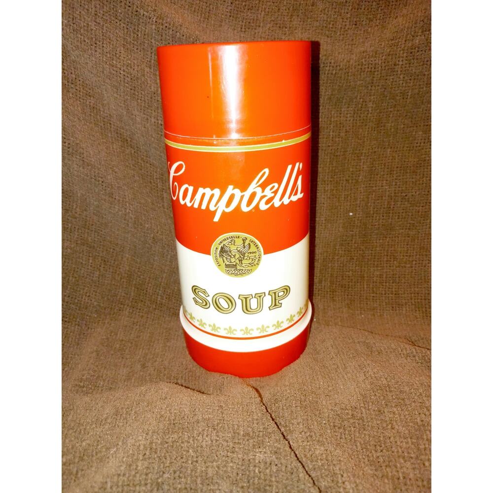Vintage 1974 Campbell’s Soup Aladdin Thermos – Wide Mouth Vacuum Bottle